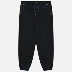 Мужские джинсы Evisu Heritage Overdye Daicock Print, цвет чёрный, размер 32