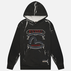 Мужская толстовка Evisu Heritage Overdye Hoodie Seagull Print, цвет серый, размер XL