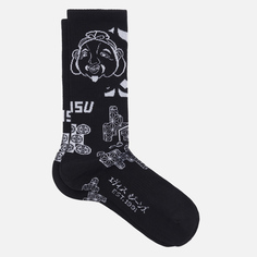 Носки Evisu Heritage Dermatoglyphic Jacquard Long, цвет чёрный, размер 40-46 EU