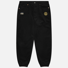 Мужские брюки Evisu Heritage Godhead Seagull Brocade Applique, цвет чёрный, размер 36