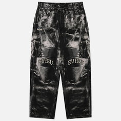Мужские брюки Evisu Heritage Replicate Printed Biker, цвет чёрный, размер M
