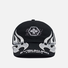 Кепка Evisu Evisukuro Chrome Fire Multi Logo Dad, цвет чёрный