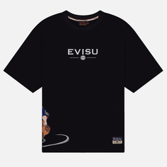 Мужская футболка Evisu Heritage Evisu Ebisu, цвет чёрный, размер XXL