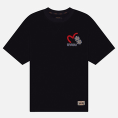 Мужская футболка Evisu Heritage Ebisu Poster Applique Multi-Pocket, цвет чёрный, размер XXL