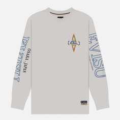 Мужской лонгслив Evisu Heritage Printed, цвет белый, размер M