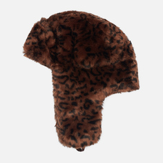 Шапка Kangol Leopard Trapper, цвет коричневый, размер L