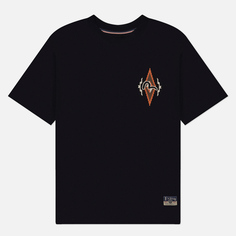 Мужская футболка Evisu Heritage Chimayo Pattern Ninja Daruma Printed, цвет чёрный, размер M