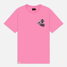 Женская футболка Evisu Daruma Lucky Cat With Pixel Elements Printed, цвет розовый, размер M