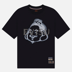 Мужская футболка Evisu Heritage Godhead Printed Evisu Rhinstone, цвет чёрный, размер L