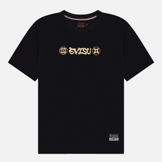 Мужская футболка Evisu Heritage Giant Ninja Daruma Printed, цвет чёрный, размер XL