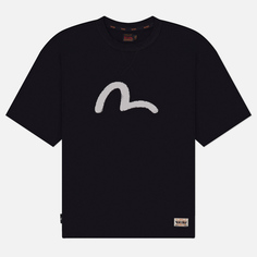 Мужская футболка Evisu Heritage Seagull Print Photo Print, цвет чёрный, размер L