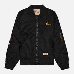 Мужская куртка бомбер Evisu Heritage Print Virtual Vacation Daicock, цвет чёрный, размер XL