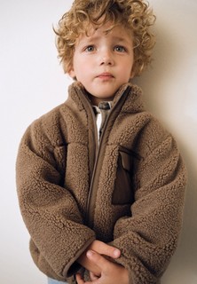 Куртка меховая Mango Kids