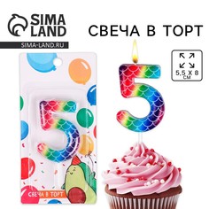 Свеча для торта, цифра Страна Карнавалия