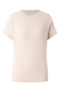 Футболка из кашемира и шелка Brunello Cucinelli