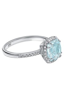 Кольцо с голубым топазом Secrets jewelry