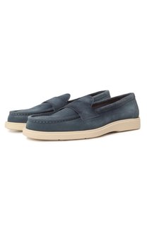 Замшевые лоферы Detroit Santoni