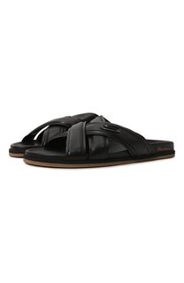 Кожаные шлепанцы Erik Santoni