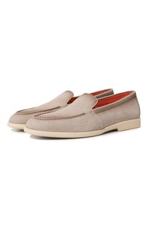 Кожаные лоферы Malibu Santoni