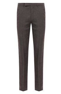 Брюки из шерсти и льна Zegna