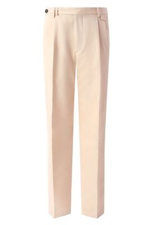 Брюки из хлопка и шерсти Brunello Cucinelli