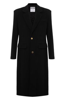 Шерстяное пальто Moschino
