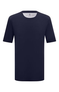 Футболка из хлопка и шелка Brunello Cucinelli