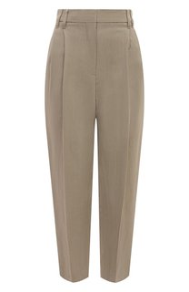 Брюки из вискозы и льна Brunello Cucinelli