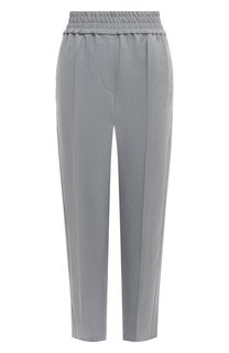 Брюки из вискозы и льна Brunello Cucinelli