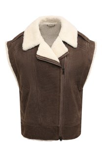 Жилет из овчины Brunello Cucinelli