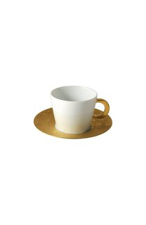 Чайная чашка с блюдцем Ecume Gold Bernardaud