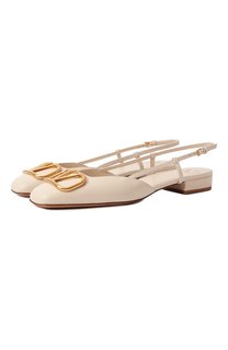 Кожаные балетки VLogo Valentino