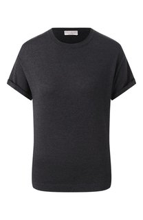 Футболка из кашемира и шелка Brunello Cucinelli