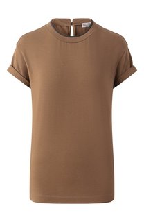 Хлопковая футболка Brunello Cucinelli