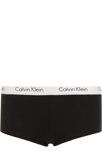 Хлопковые шорты с логотипом бренда Calvin Klein