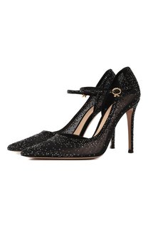 Текстильные туфли Rania Mary Jane 105 Gianvito Rossi