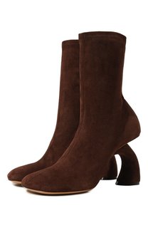 Замшевые ботильоны Dries Van Noten