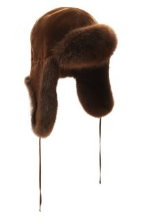 Шапка-ушанка Сандра из меха соболя и норки FurLand