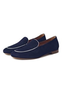 Замшевые лоферы Kiton