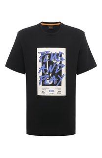 Хлопковая футболка BOSS Orange