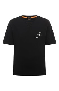 Хлопковая футболка BOSS Orange