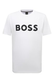 Хлопковая футболка BOSS