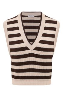 Хлопковый жилет Brunello Cucinelli
