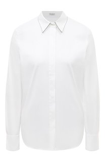 Хлопковая рубашка Brunello Cucinelli