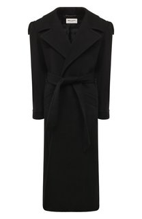 Пальто из кашемира и шерсти Saint Laurent
