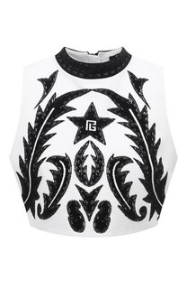 Хлопковый топ Balmain