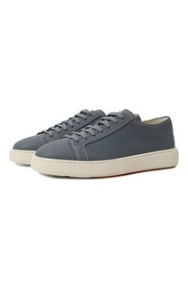 Кожаные кеды Santoni