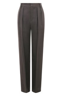 Брюки из вискозы и льна Brunello Cucinelli