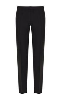 Брюки прямого кроя из смеси шерсти и шелка Zegna