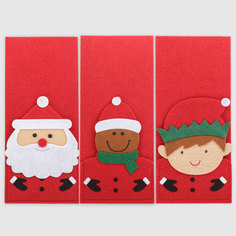 Салфетка Mercury Textile x-mas для столовых приборов 23х10 см в ассортименте